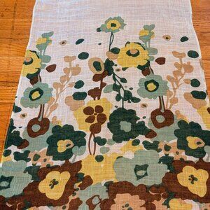 Fossil Floral Scarf — Lightweight & Breezy